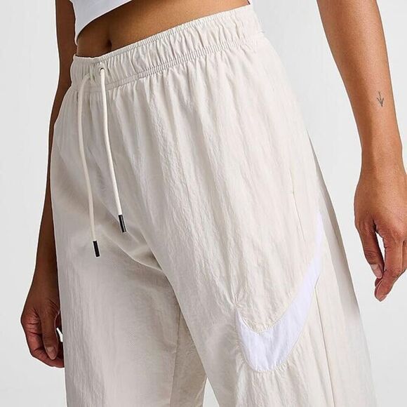 Nike White Women's parachute joggers - Picture 2 of 9